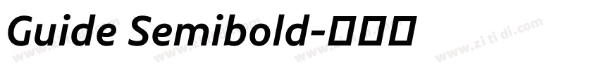 Guide Semibold字体转换